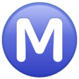 Circled Latin Capital Letter M on WhatsApp