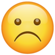 Frowning Face on WhatsApp