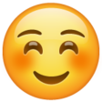 White Smiling Face on WhatsApp