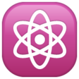 Atom Symbol on WhatsApp