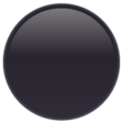 Medium Black Circle on WhatsApp