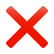 Cross Mark on WhatsApp