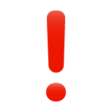 Heavy Exclamation Mark Symbol on WhatsApp