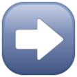 Black Rightwards Arrow on WhatsApp