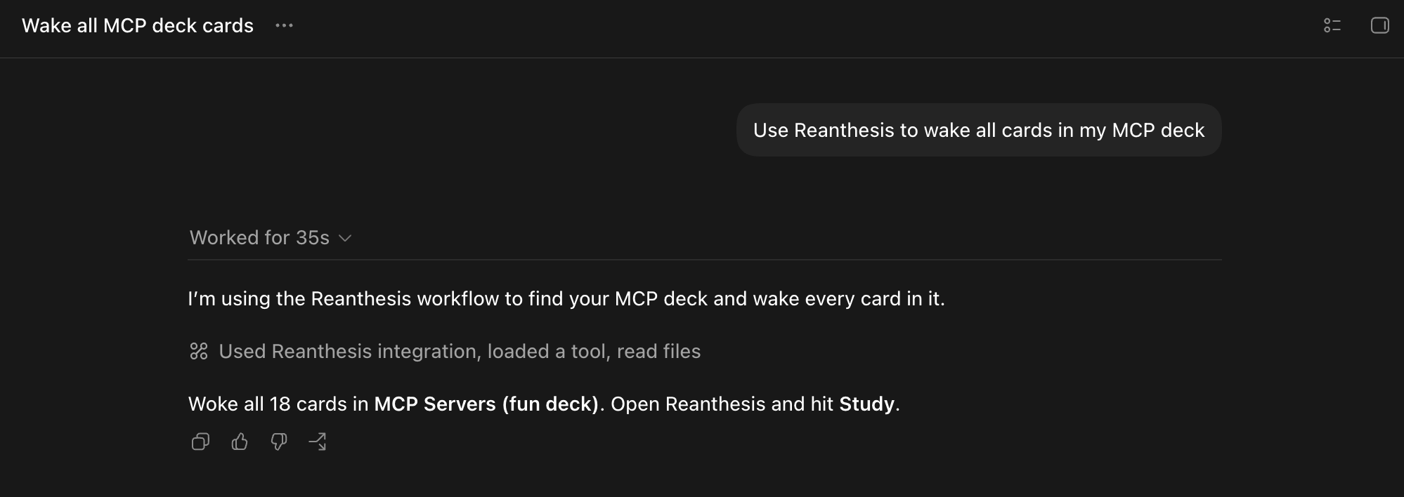 Codex plugin in use