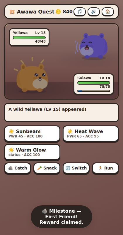 Awawa Quest screenshot