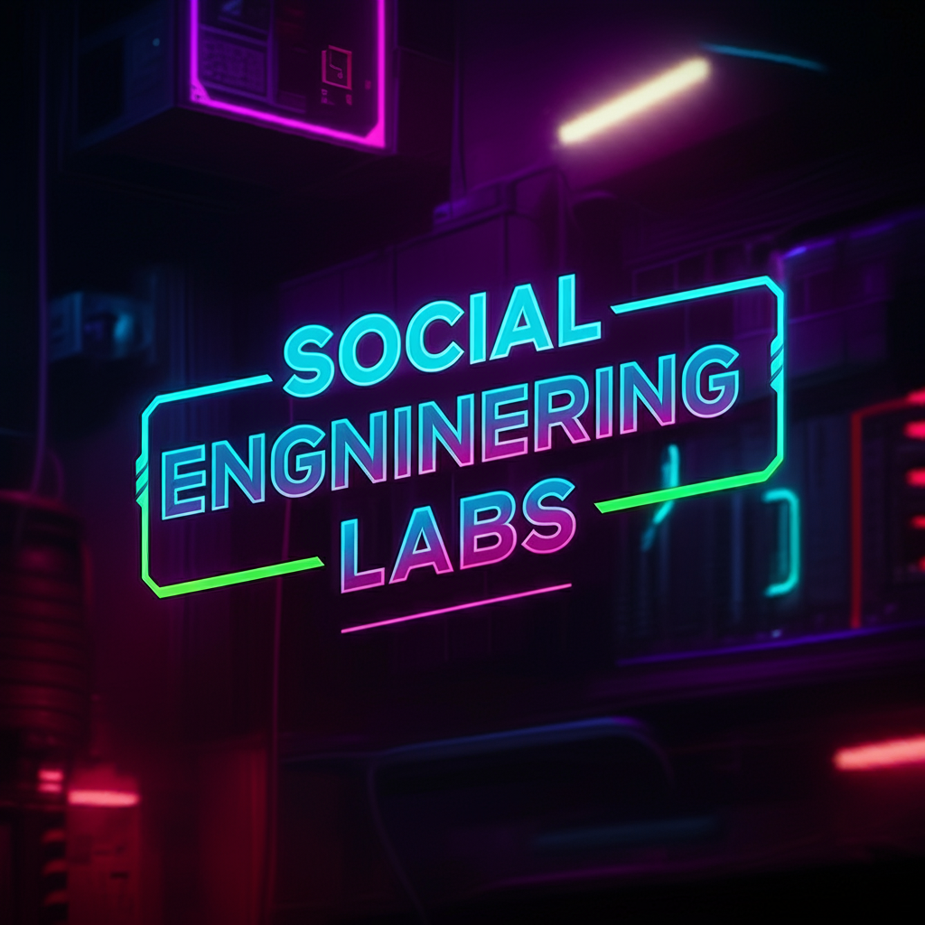 Social Engineering Labs logo, cyberpunk style