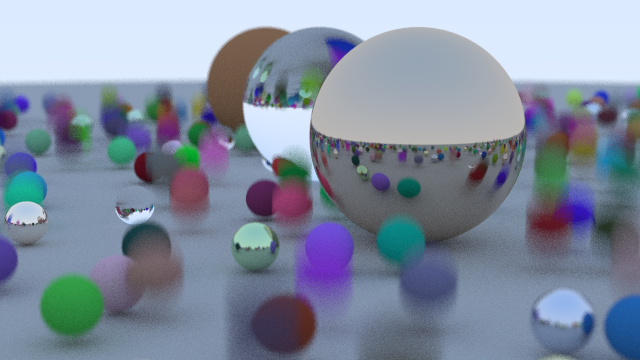 Latest rendered image