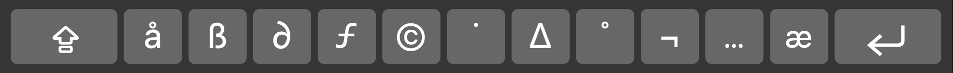 Caps Lock row with Option