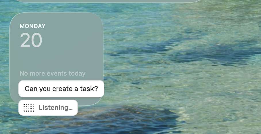 Voice overlay screenshot