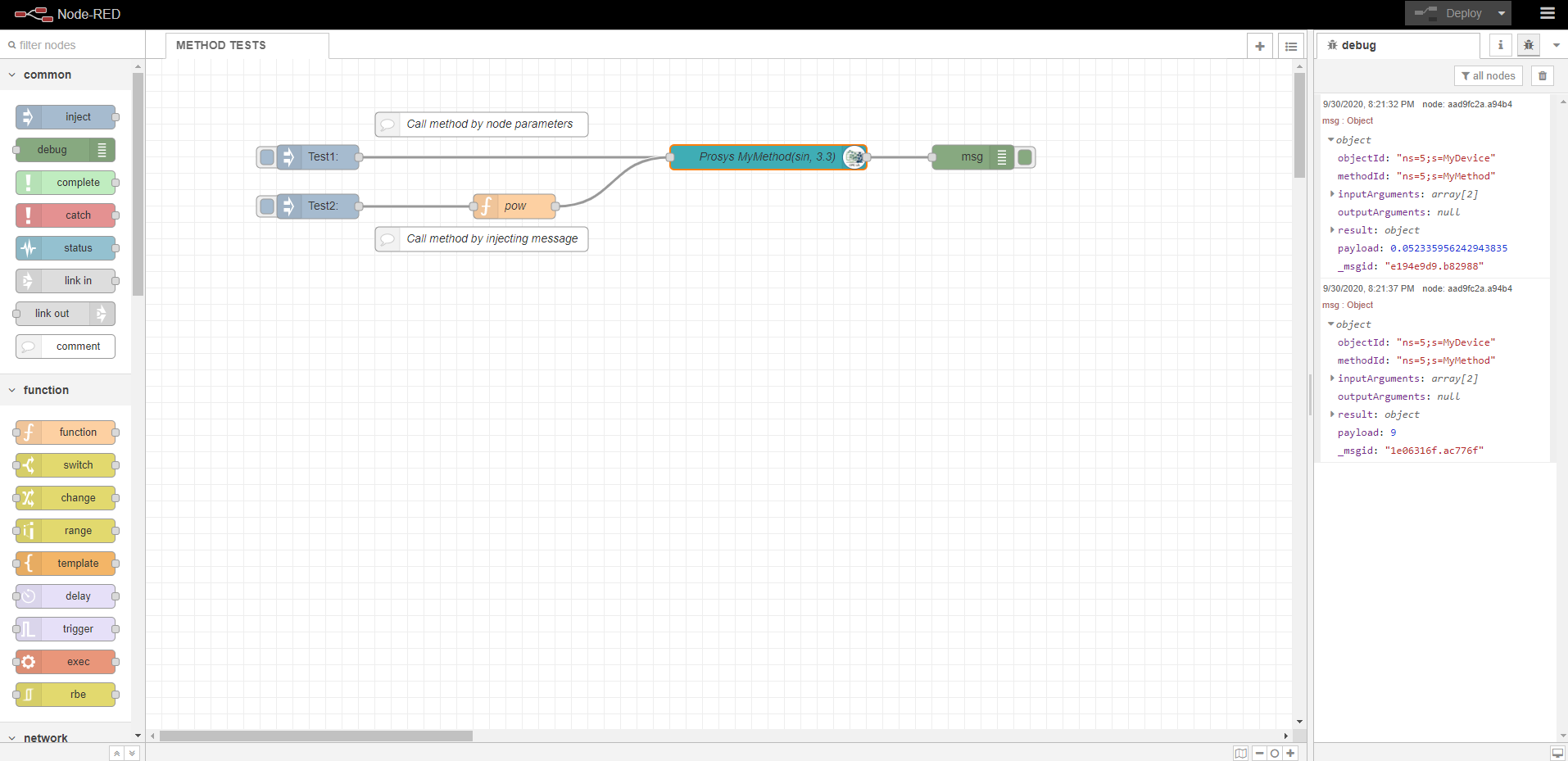 New method node example