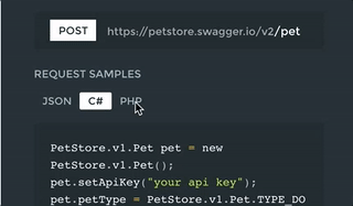 code samples in action