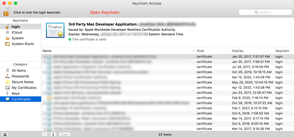 Step 5. Open Keychain Access
