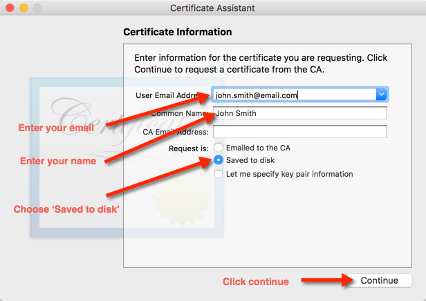 Step 7. Enter Certificate Signing Request Details