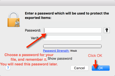 Step 15. Password Protect the .p12 File