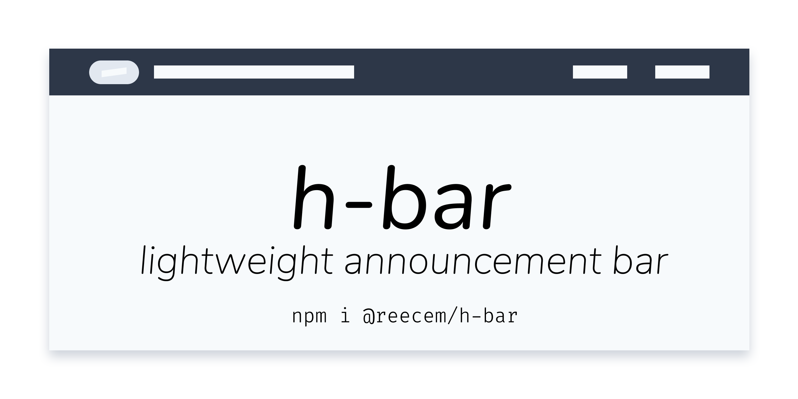 h-bar announcements