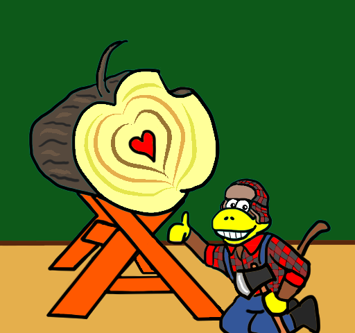 Picture of Apple Log Loving Monkey