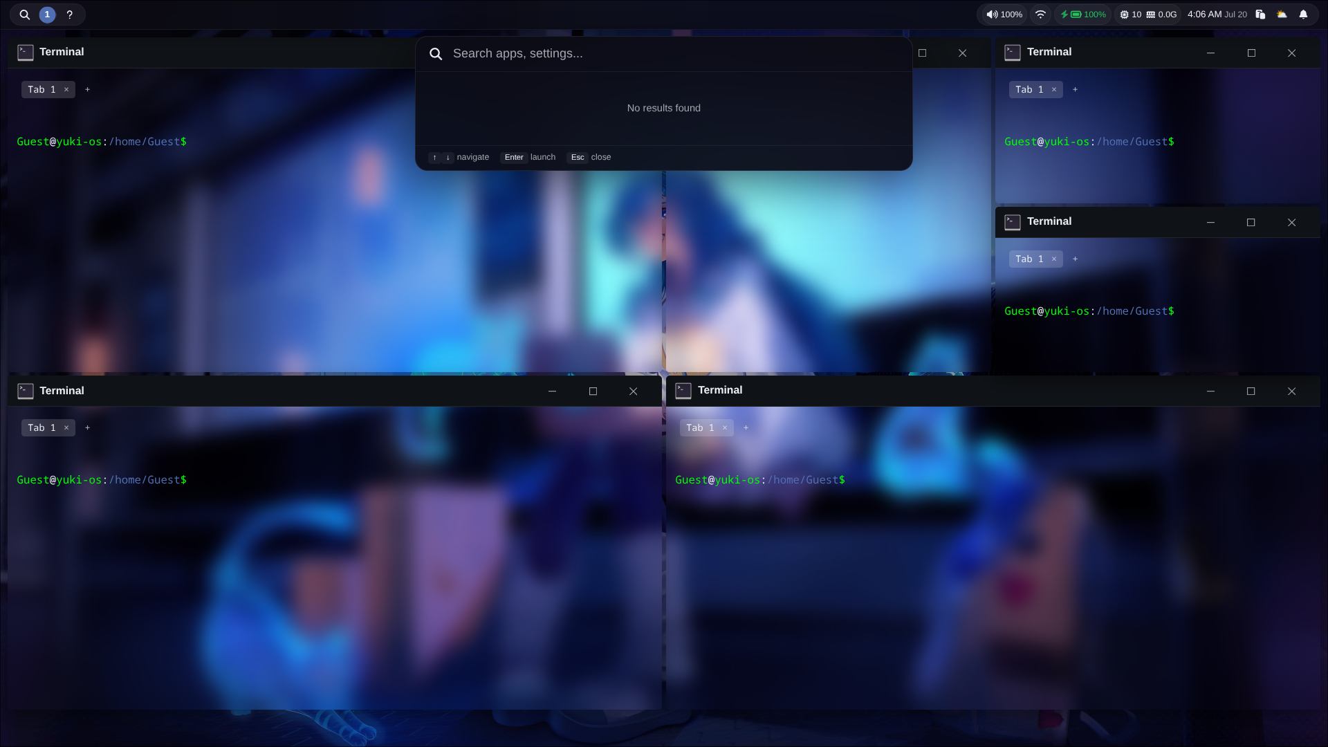 Tiling Mode