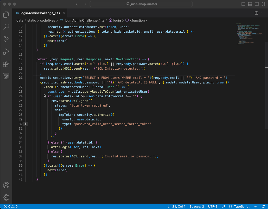 Demo for semgrep import