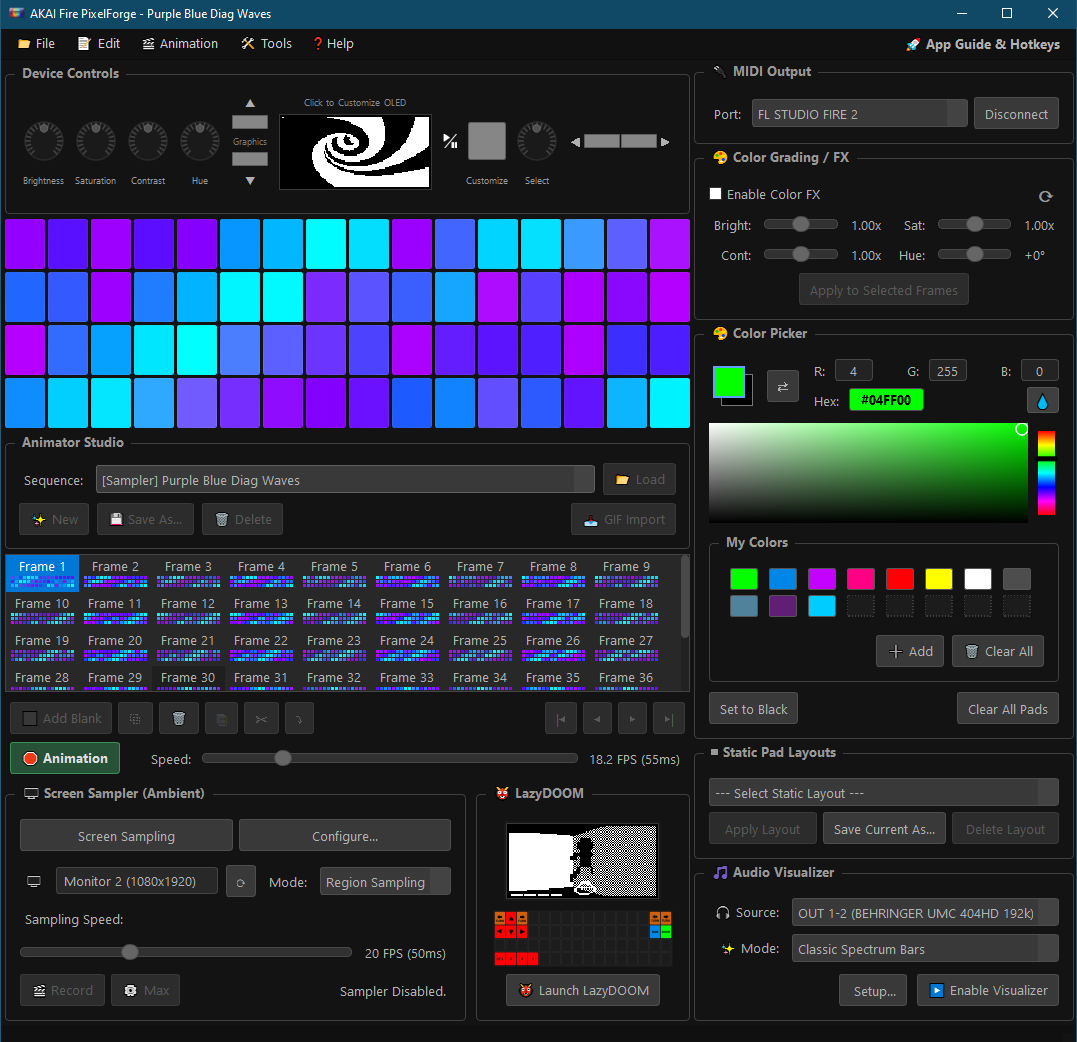 GitHub - Reg0lino/AKAI-Fire-PixelForge · GitHub
