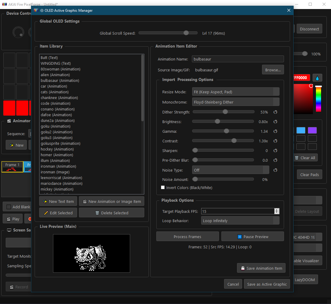 GitHub - Reg0lino/AKAI-Fire-PixelForge · GitHub