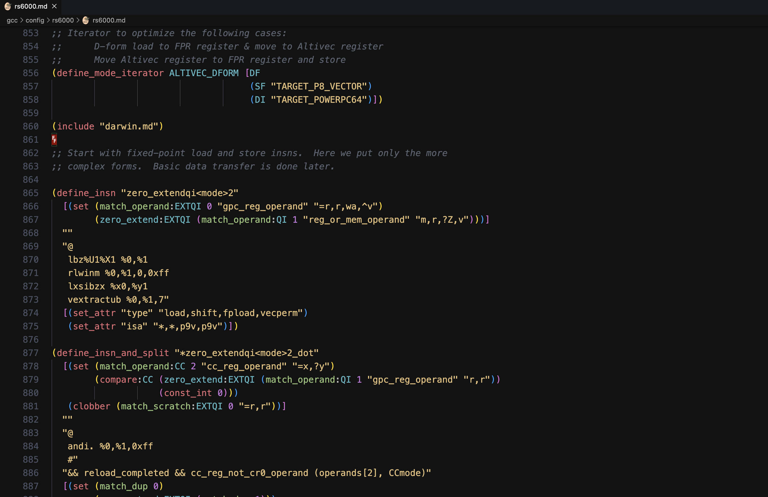 GCC Machine Description Preview