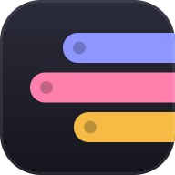 Wedge logo: three shelf tabs coming out of a screen edge