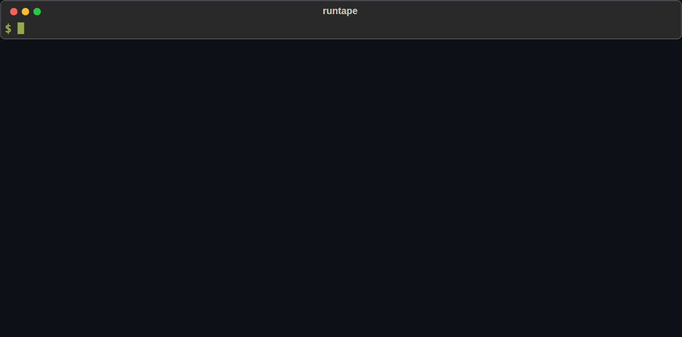 runtape on the inbox example