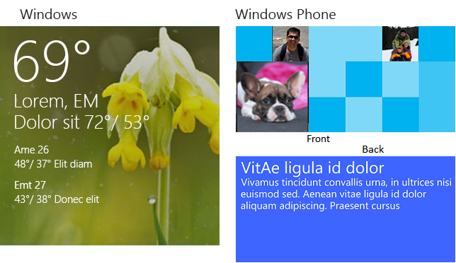 Windows 8.1/10 and Windows Phone 8.1/10 Tile Templates