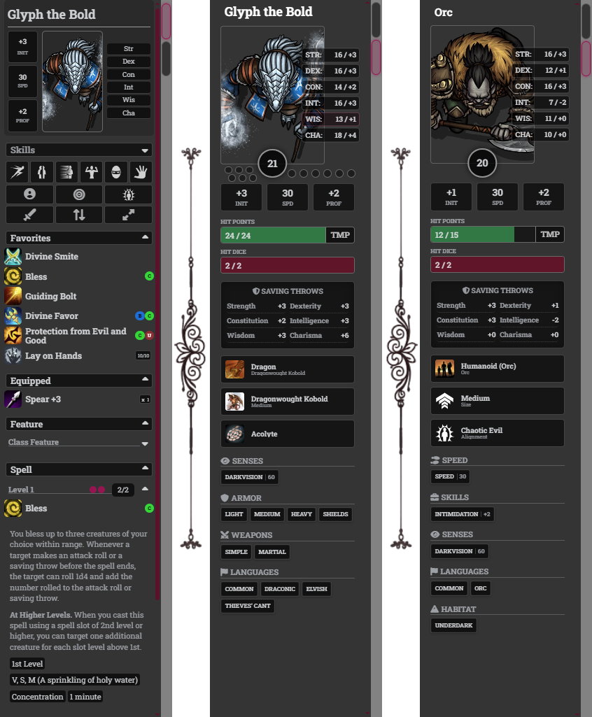 Crux Actions and Actor panel previews