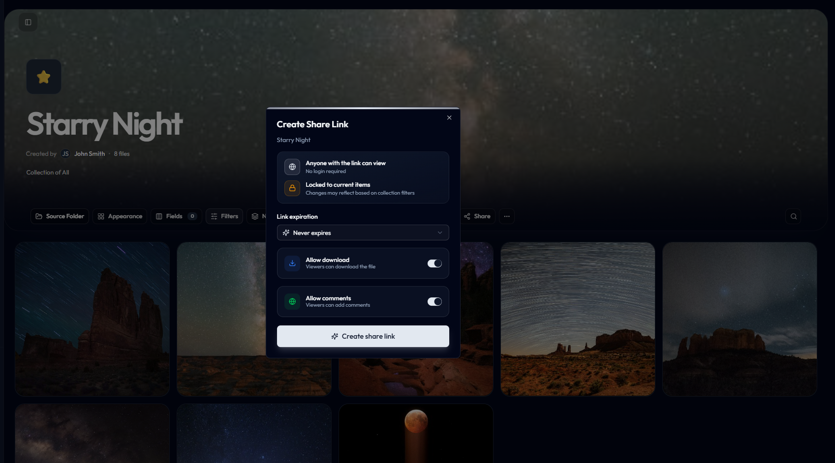Reloops share link controls