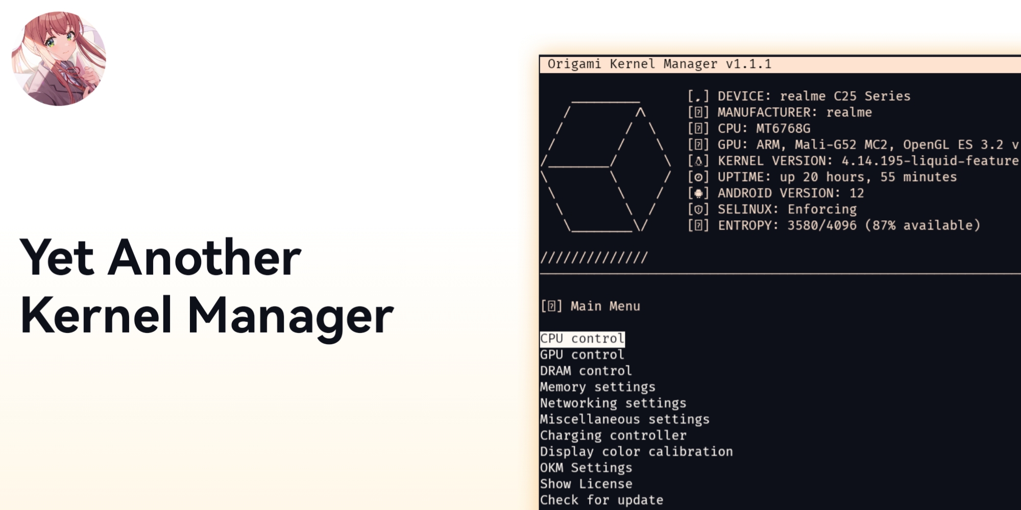 Hero image for Origami Kernel Manager