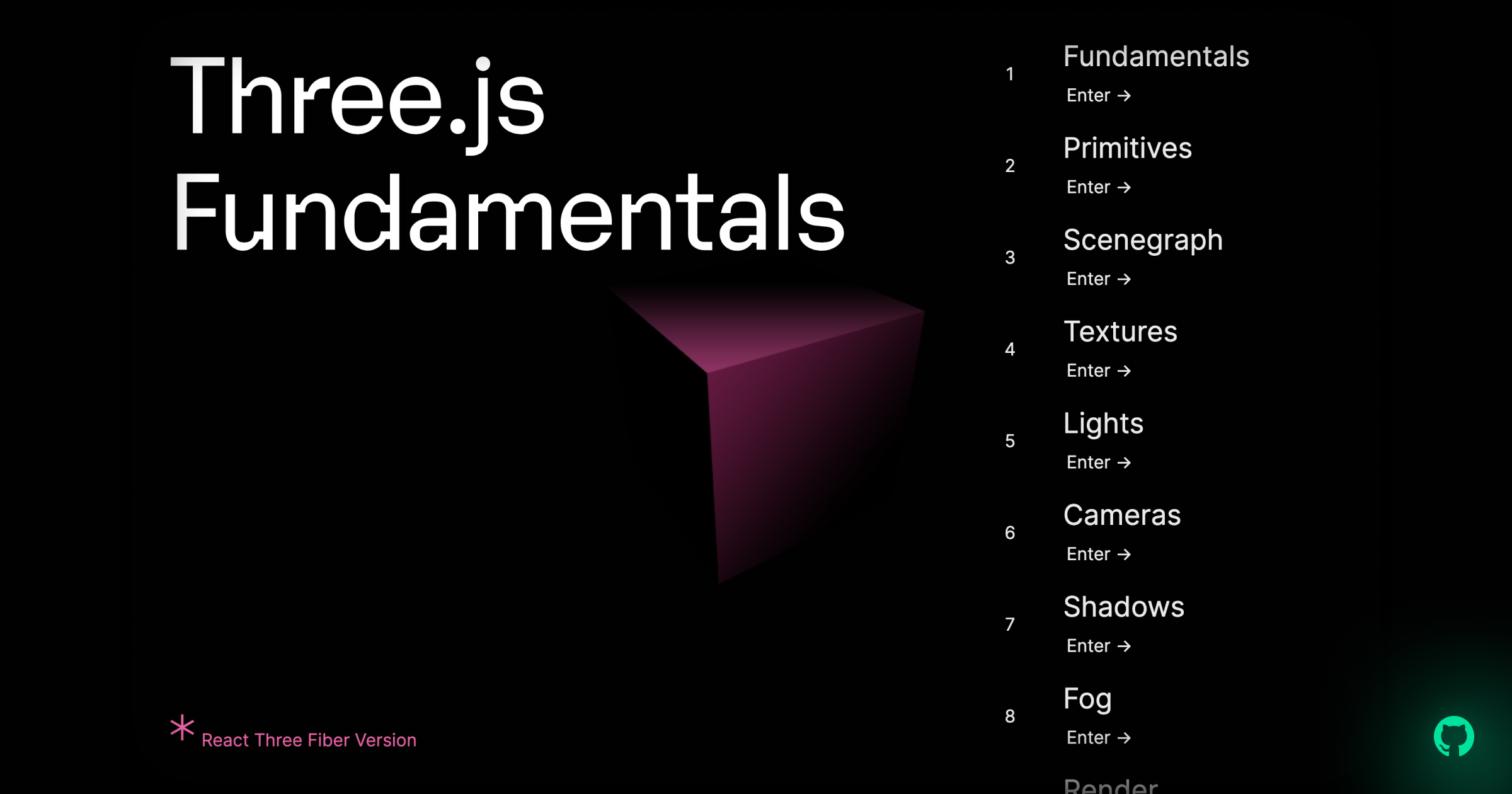 Three.js Fundamentals (React Three Fiber) Open Graph Image