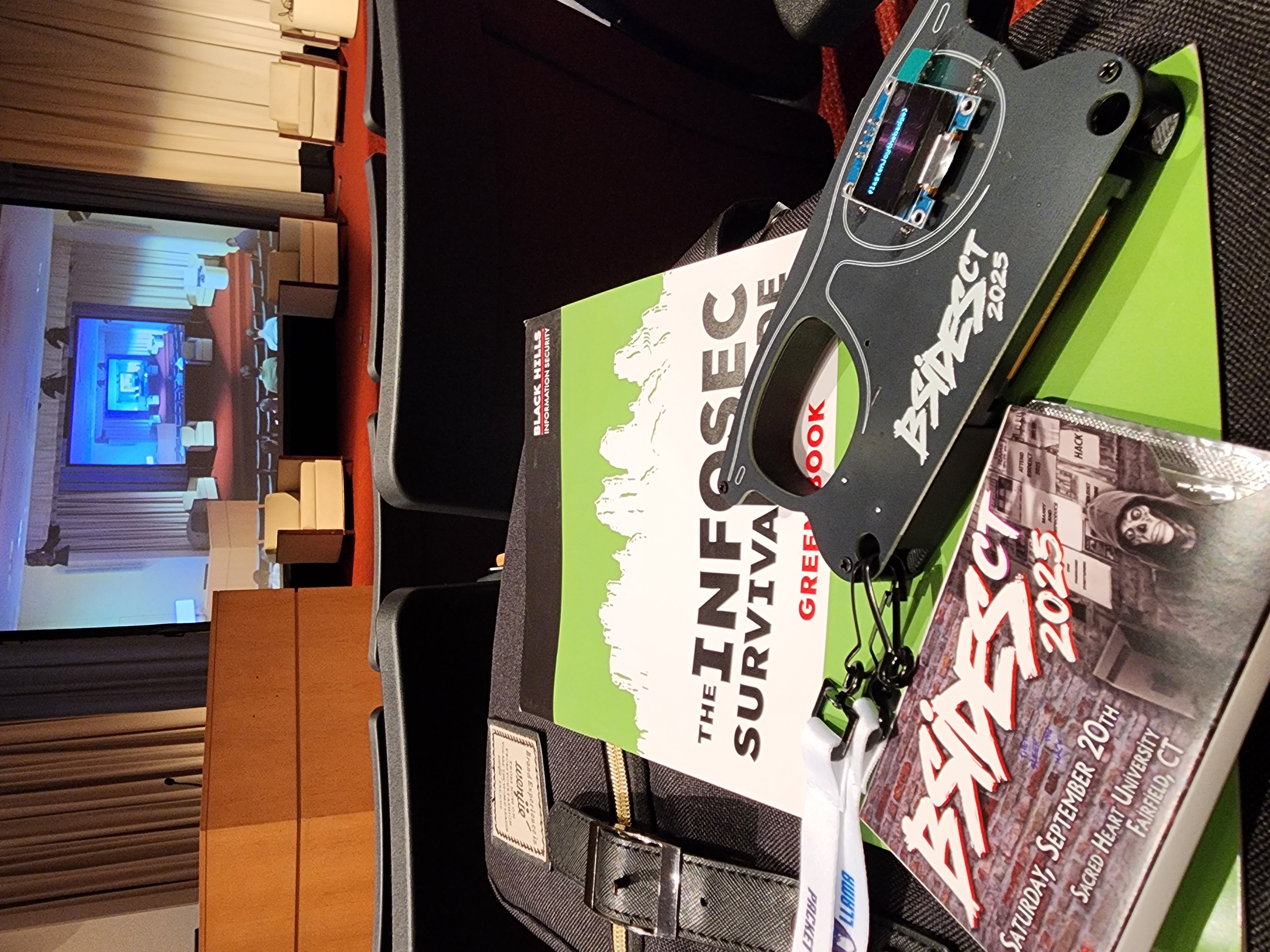 BSides CT 2025 swag and materials