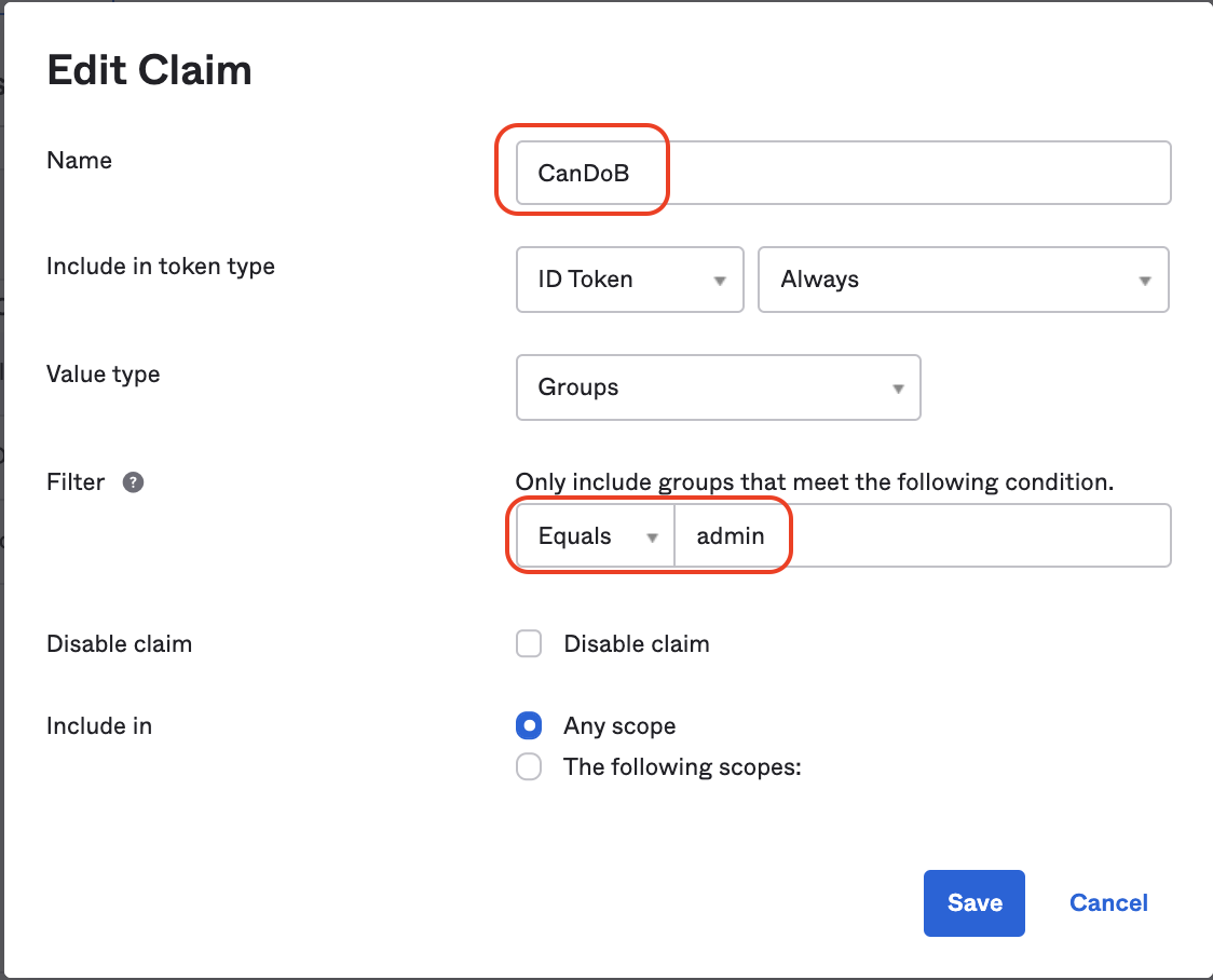 Create Claim for Multiple Groups