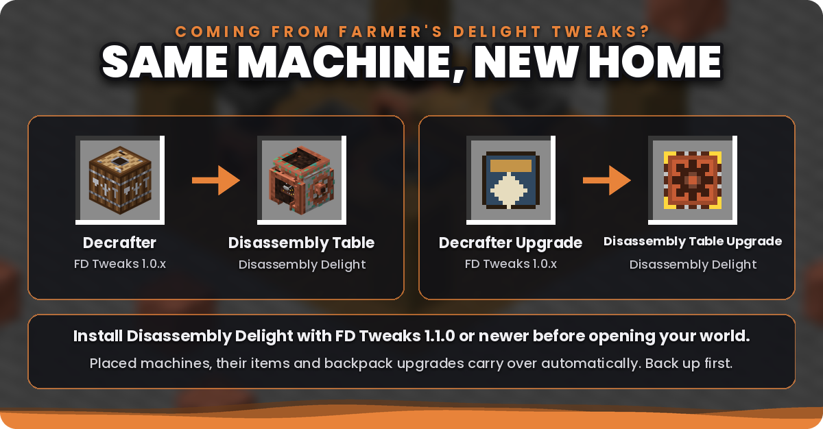Migrating from FD Tweaks