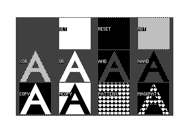 Various bitblit modes