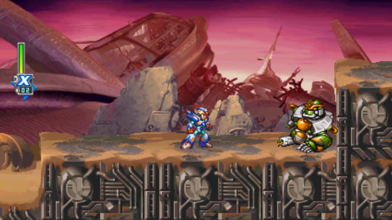 Mega Man X6 at 16:9