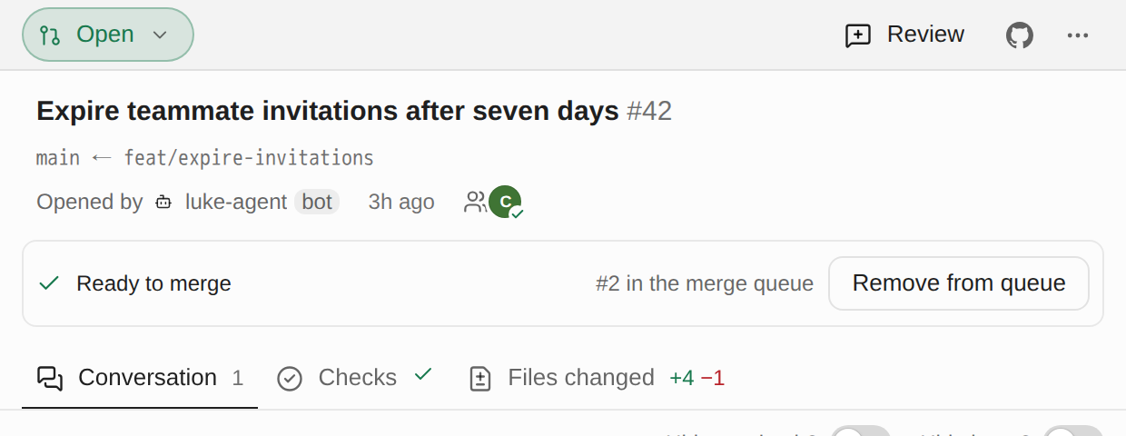 queued
