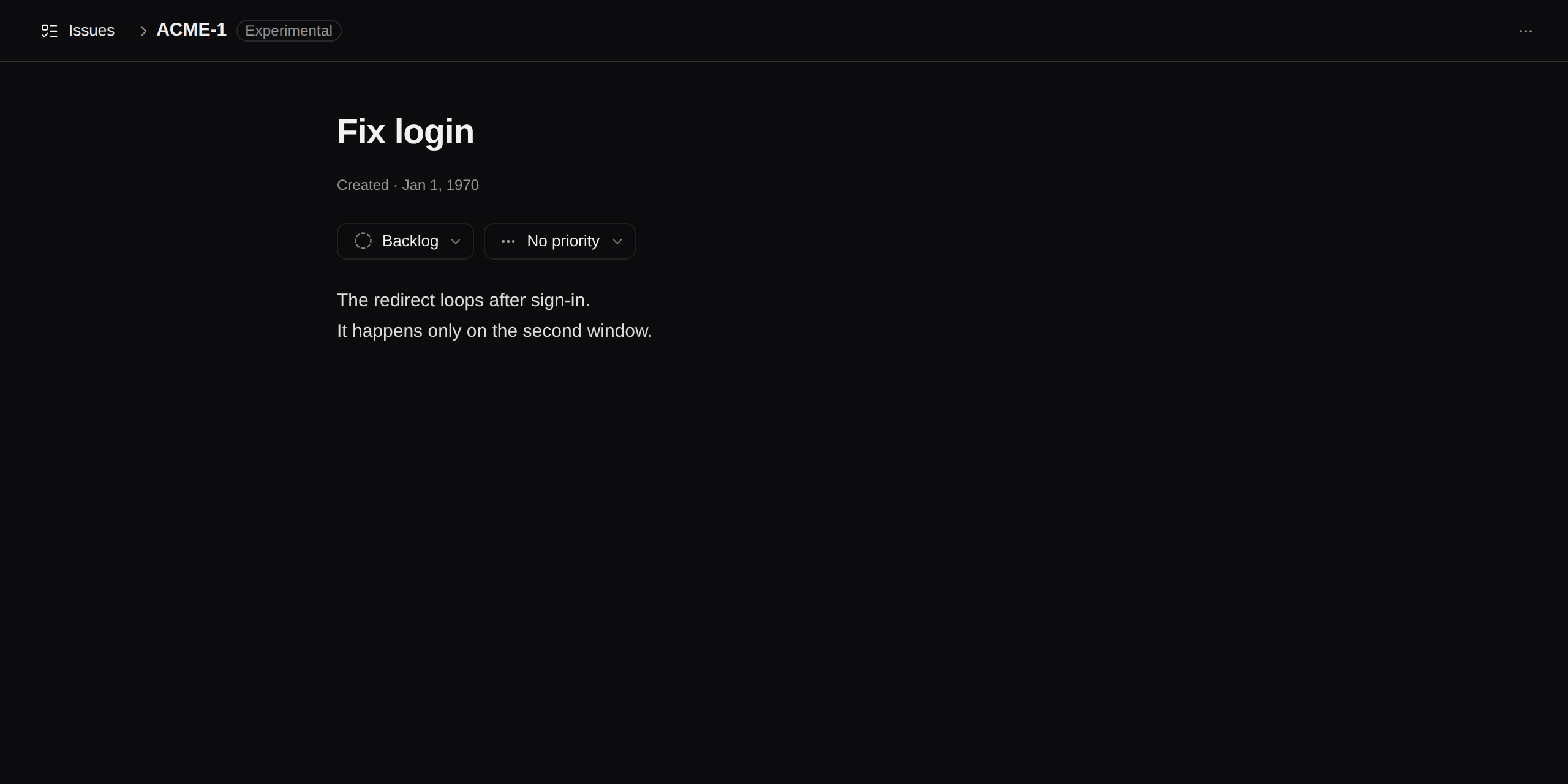 issue loaded