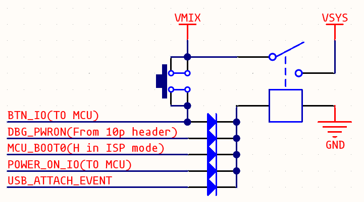 PM5 power on/off control circuit