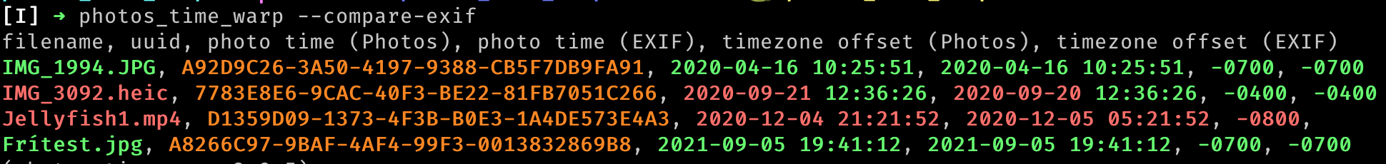 --compare-exif output