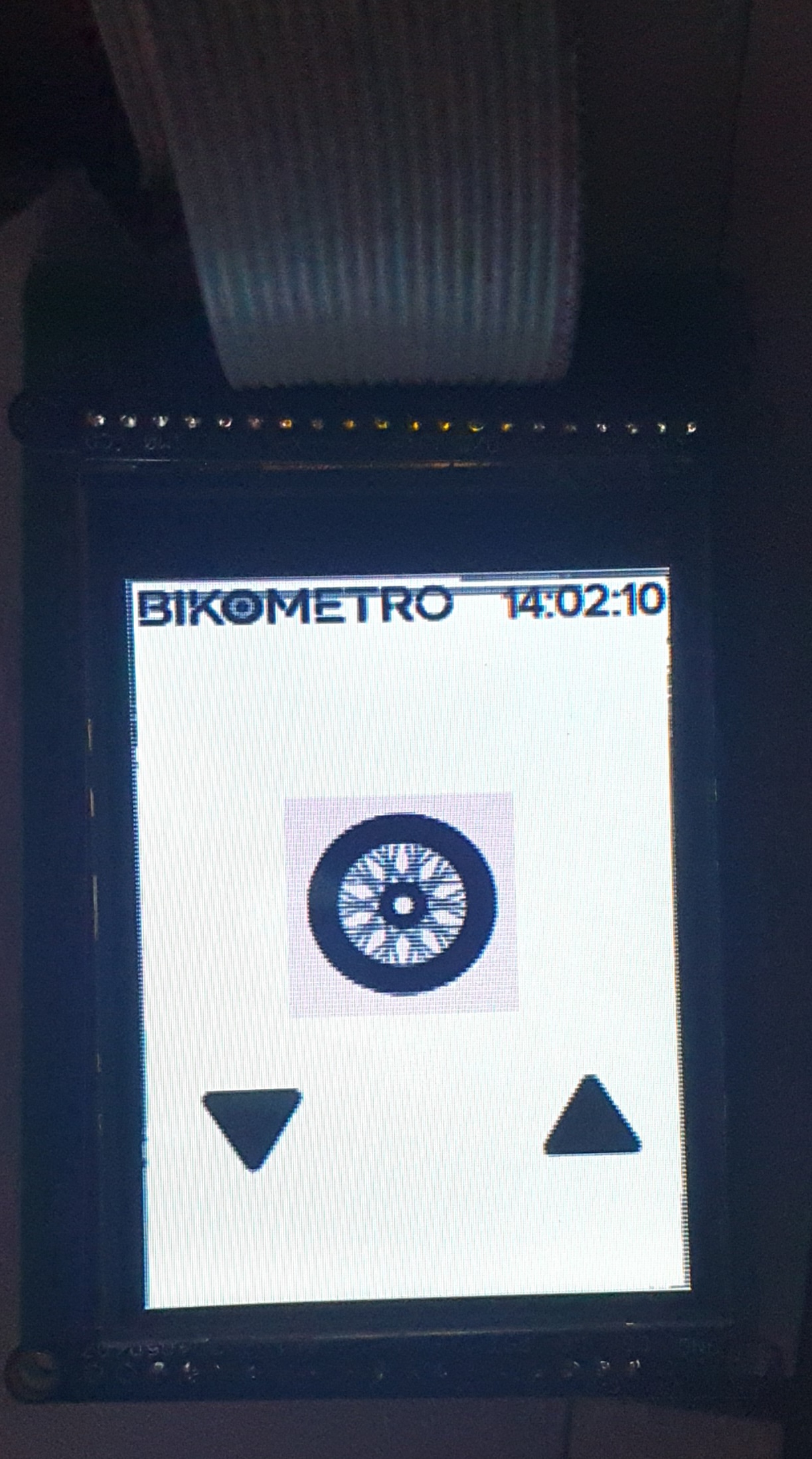 Second screen of the interface on the LCD