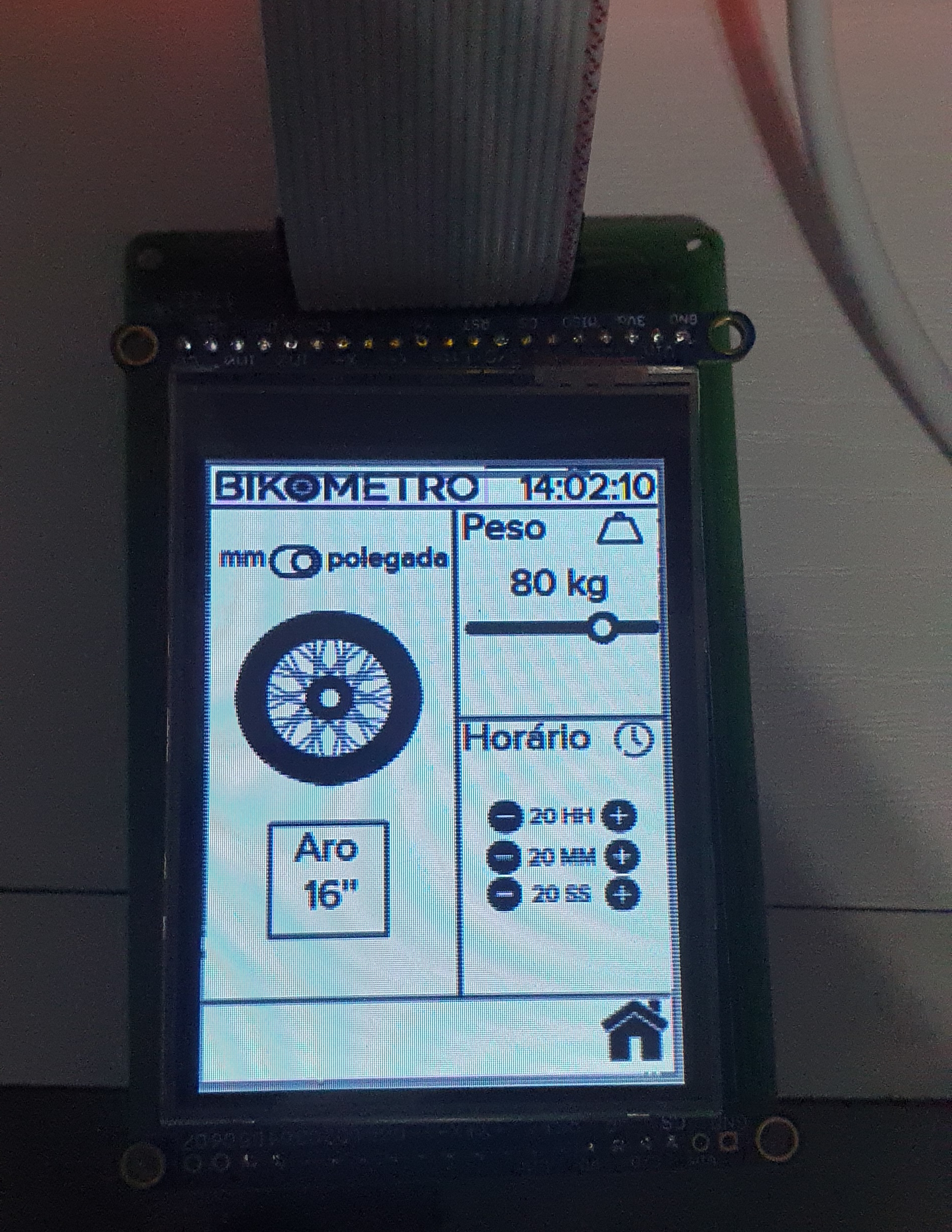 Second screen of the third interface on the LCD