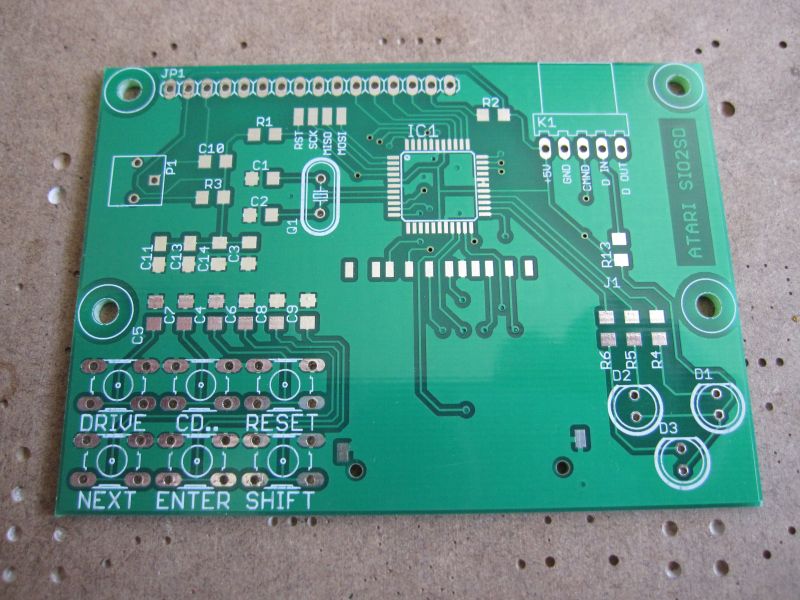 Atari SIO2SD PCB Top