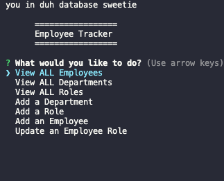 GitHub - Richardflores009/employee-tracker: This Node application is ...