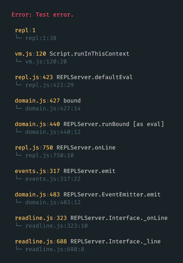 Example output