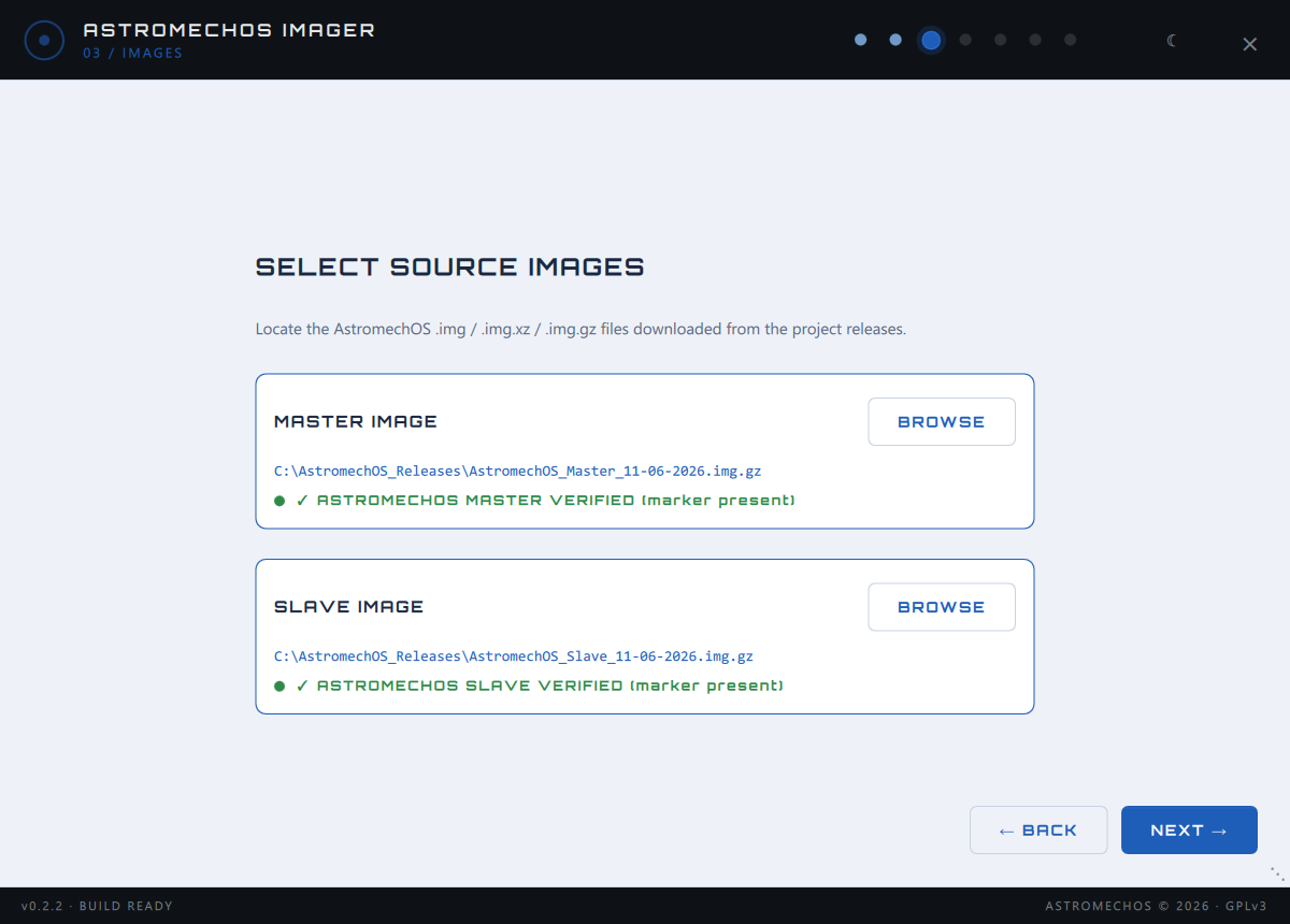 Step 3 — Select & verify images