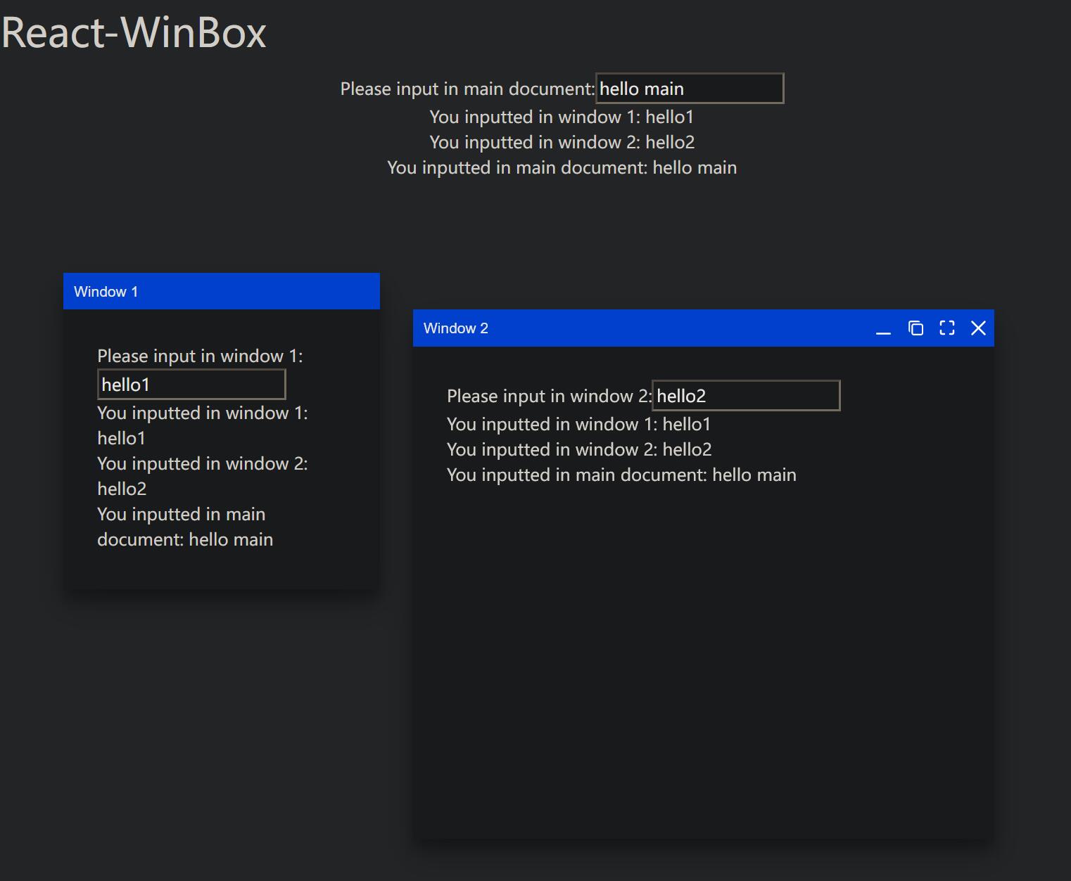 demo screenshot