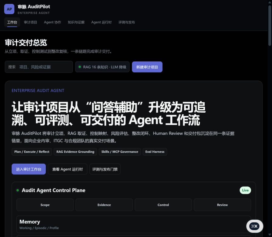 AuditPilot 工作台